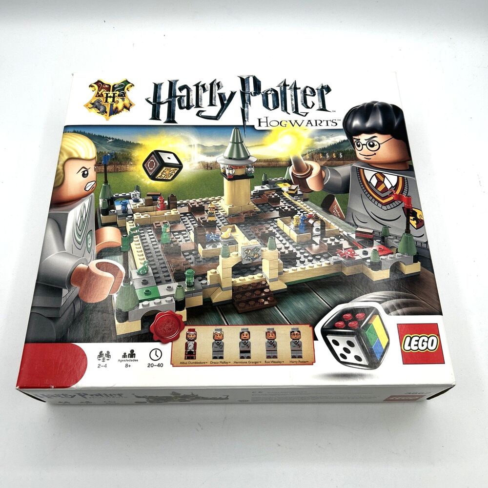 LEGO Games 3862 Harry Potter Hogwarts Board Game 100% COMPLETE w/BOX & MANUAL